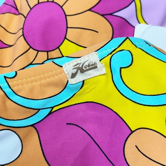 Hobie Girl Woodstock Floral Crochet High Neck 2-Pc Swimsuit Girl Sz: 16 NWT - Picture 6 of 7